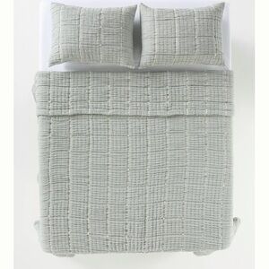 Anthropologie Cotton Gauze Coverlet, Queen.  And two standard shams, brand new